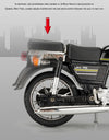 1/10 Scale Honda JiaLing JH-70 Alloy Classic Motorcycle Toys Diecast Simulation Metal Motorcycle Sound and Light Model
