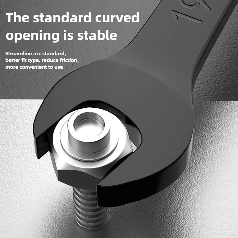 Dual Directional Fast Plum Blossom Ratchet Wrench, Industrial Grade Automatic Small Opening Dual-use Wrench Tool