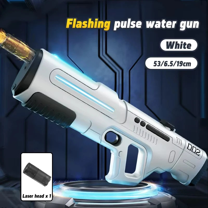 Fully Automatic Pulse Electric Water Gun with Fire Spray Effect Large Capacity Water Blaster