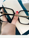 Big Size Woman Eyeglasses Ultra light TR90 White Eyewear Square Full Frame Optical Prescription Frames