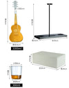 High Borosilicate Glass Wine Bottle Guitar Violin Decanter Wine Set Thickened Transparent Craft Decanter Bottle Decoration