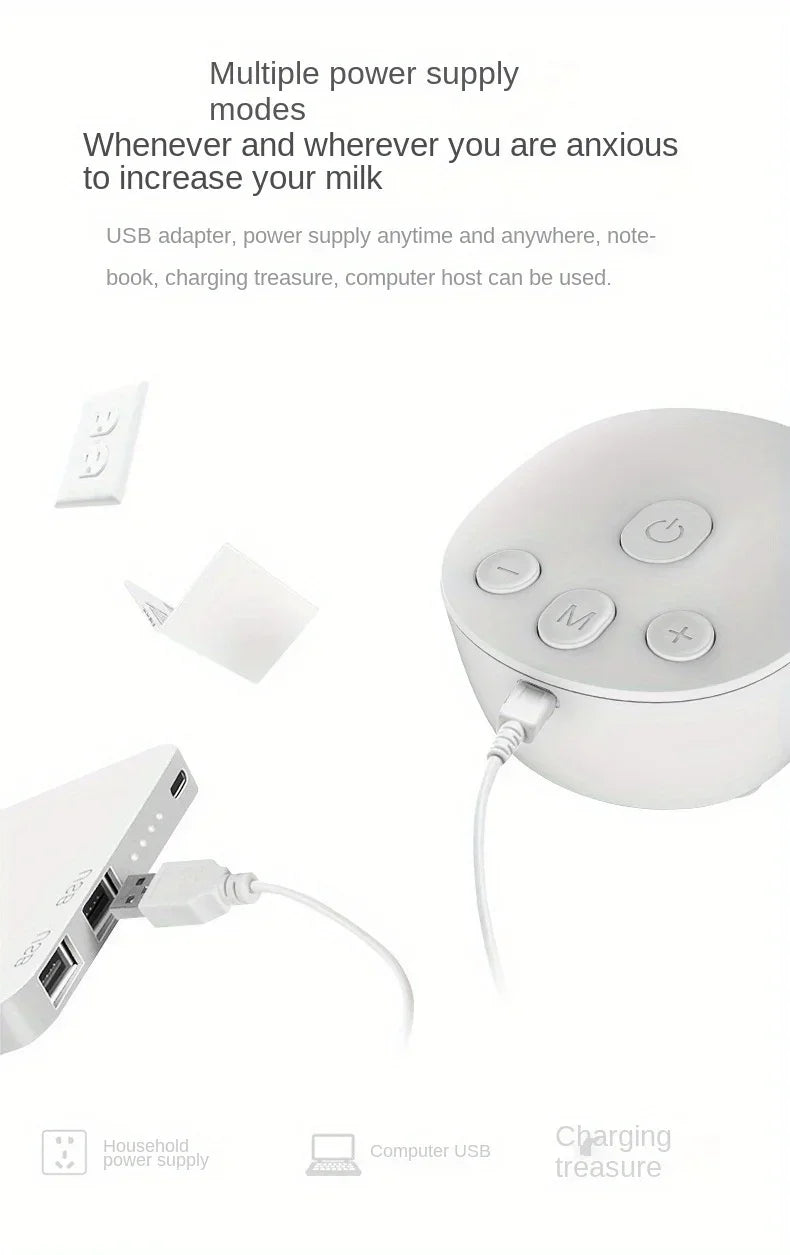 Wearable Bilateral Household Portable Electric Hands Free Intelligent Electric Drive Small  Bottle Breast Pump