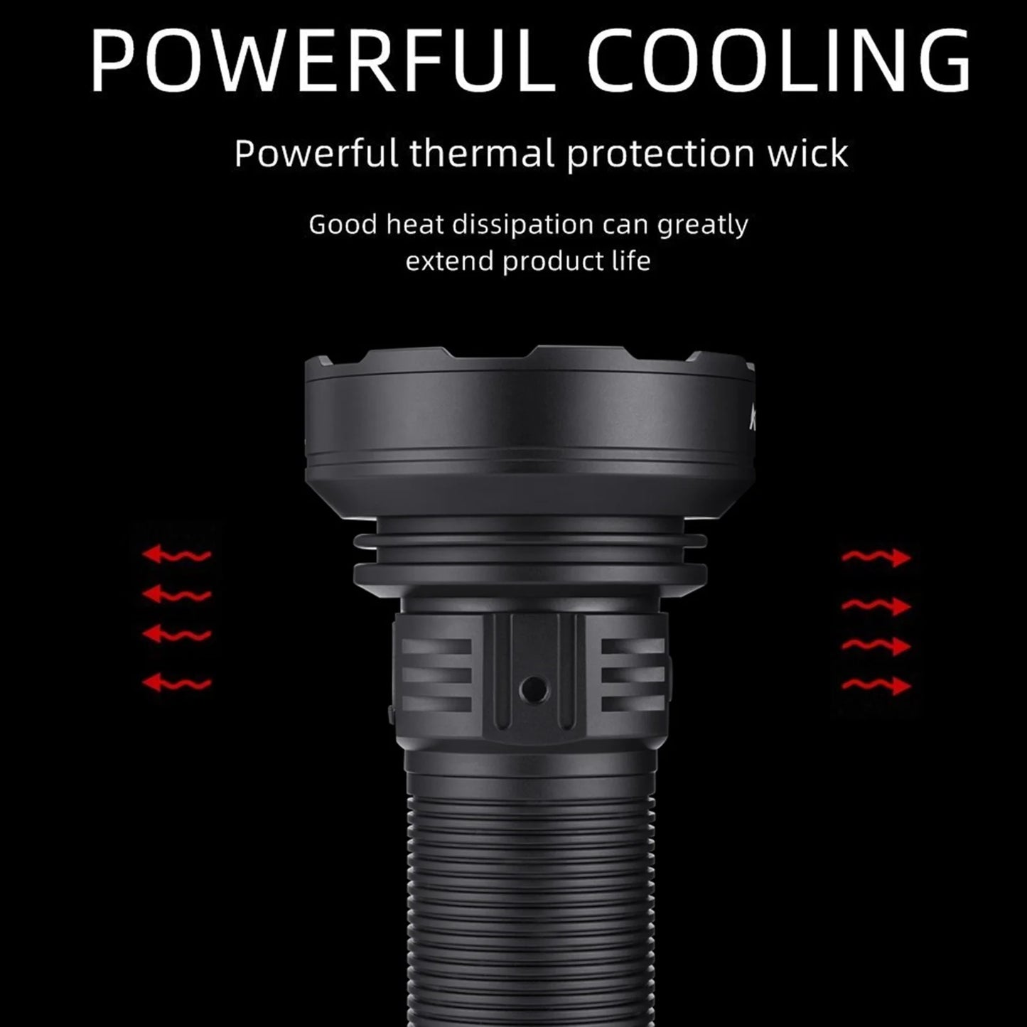 10000 Lumen 31 LED Rechargeable High Power Flashlight