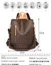 Women's Leather Backpack Designer Multifunctional Anti-theft backpack woman High Quality Luxury Bag Sac a Mains Femme Bagpack