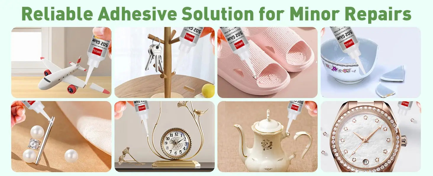 1-5pcs 502 Super Glue, Instant Glue, Quick Drying Cyanoacrylate Glue, Leather, Rubber, Wood, Metal, Glass, Strong Bonding, Liquid Glue Tool, 20ml, Long Lasting Sticky, No Turning White