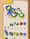 Versatile megnetic Attraction megnetic Block Track Electric Small Train megnetic Car Car Railtrack Set Toy  Gifts