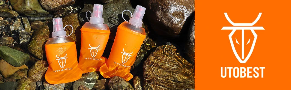 150ml 200ml 250ml Soft Flask Foldable Silicone Water Bottle TPU Running Kettle for Hydration Pack Bag Vest