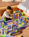 Versatile megnetic Attraction megnetic Block Track Electric Small Train megnetic Car Car Railtrack Set Toy  Gifts