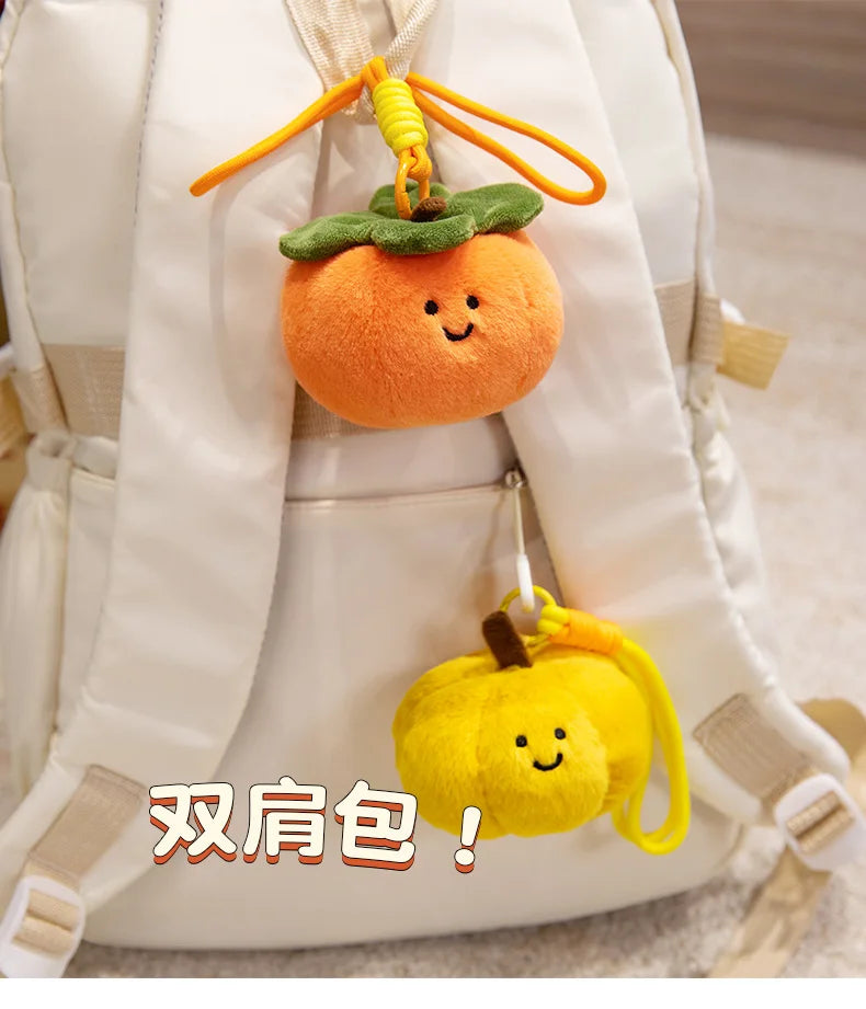 Cute Fruit and Vegetable Plush Pendant Backpack Charm