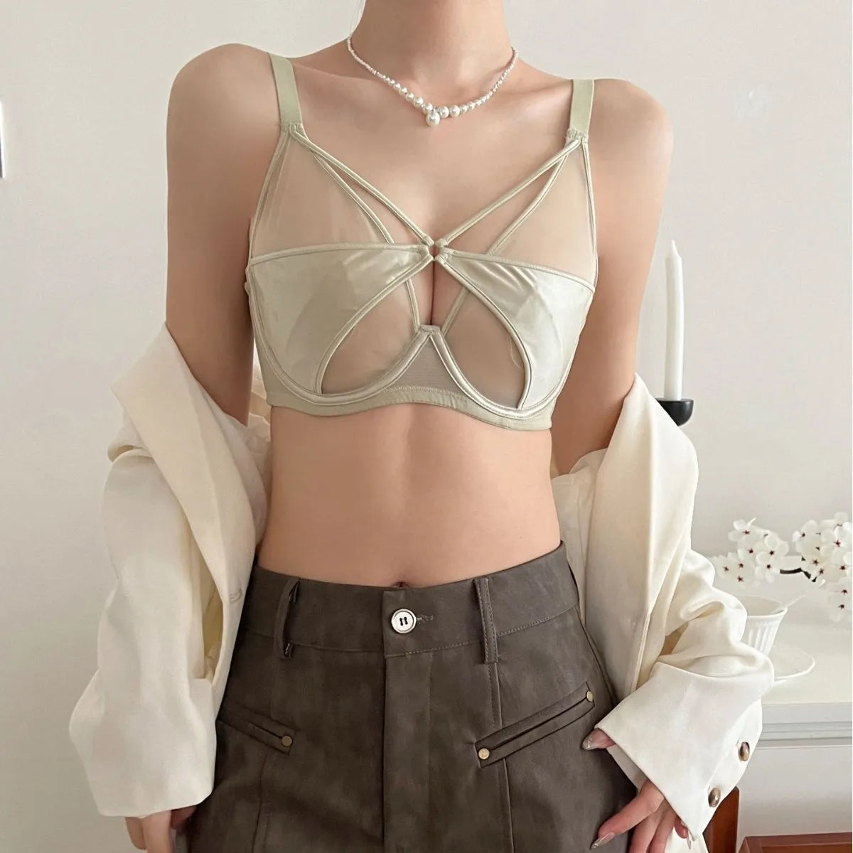Womens Unlined Underwire Push Up Bra