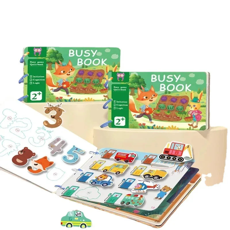 Montessori  Busy Book My First Quiet Book Paste Learning Educational Toys Books  Matching Game Toys for 1 to 3 Y