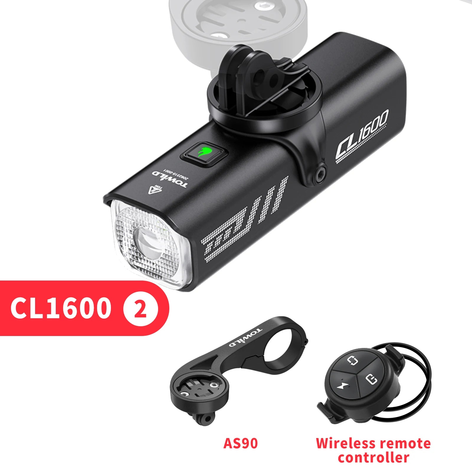 CL1600LM Bicycle Light 5000mAh Bike Light IPX6 Flashlight Aluminum Front Lamp Type-C Charging MTB Road Cycling Headlights