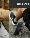 for Samsung Galaxy S24 S23 Ultra Case Bulit-in Screen Protector & Slide Camera Cover Phone Case with Kickstand Belt-Clip