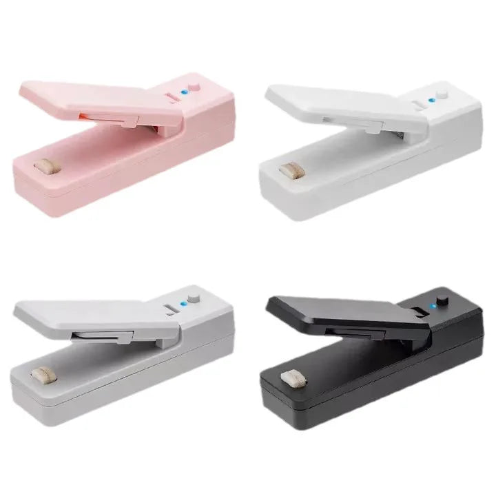Mini USB Rechargeable Bag Sealer – Portable Plastic Food Bag Sealing Machine for Snacks, Nuts & Kitchen Storage