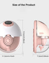 Wearable BPA-Free Wireless Bra Breast Pump with Cordless Bottle Design Wearable Silicone Flange Milk Manual Breast Pump