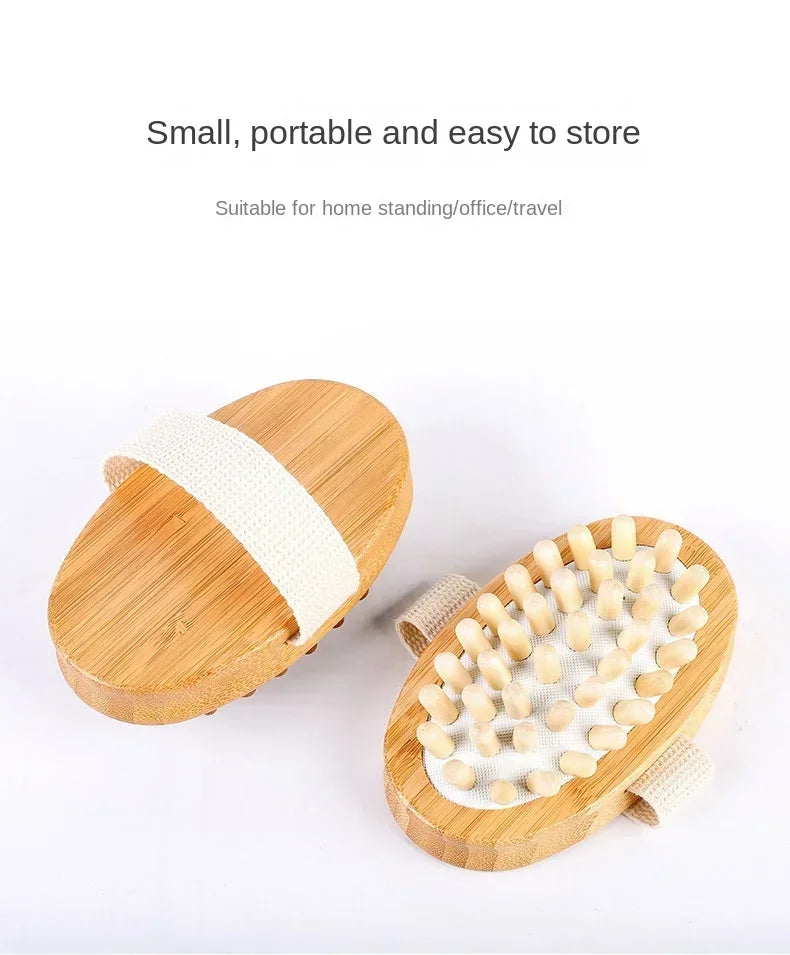 Body Anti Cellulite Brush Soothing Wooden Essential Oil Spa Air Cushion Massage Hair Comb Scalp Massage Brush Dead Skin Remover