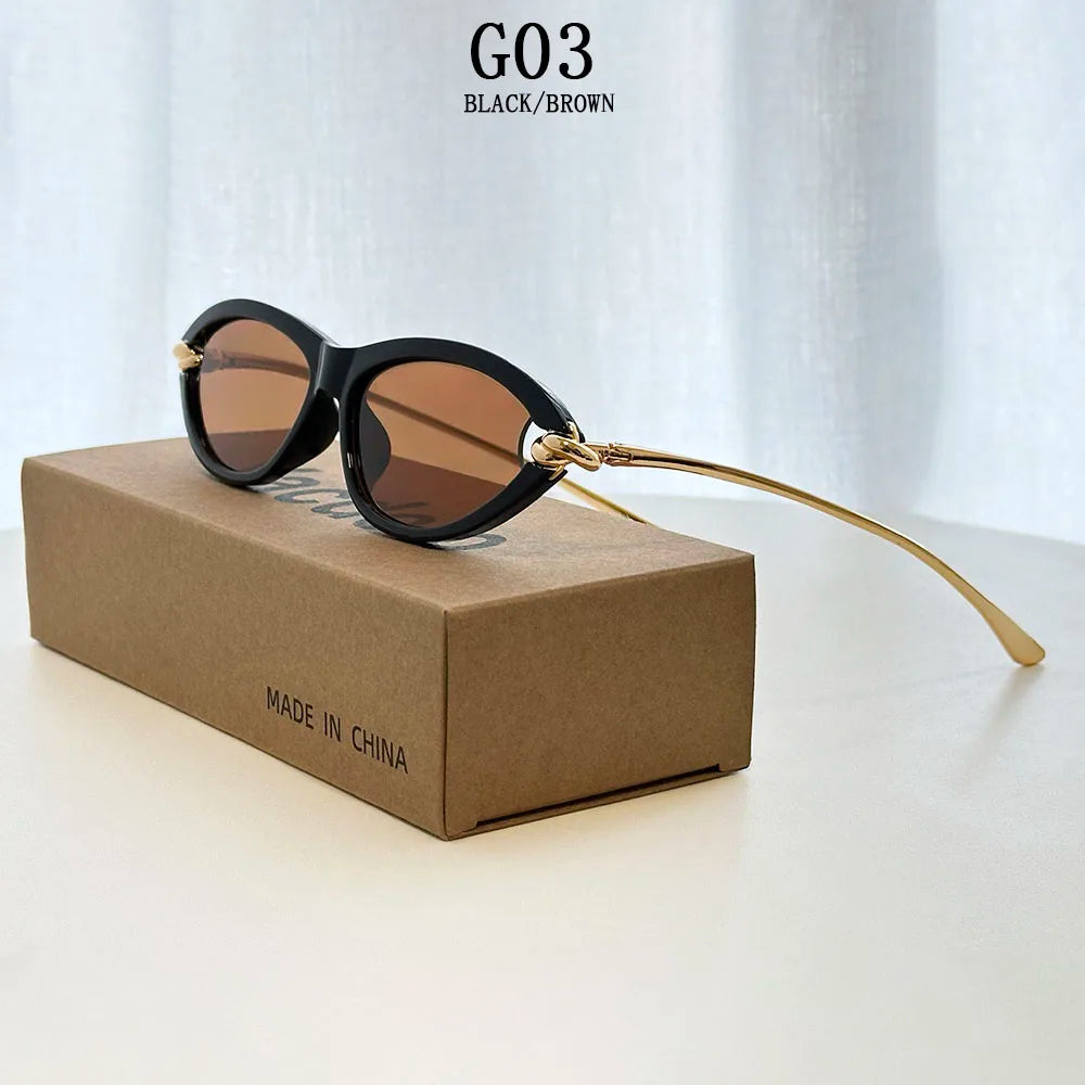 Vintage Cat Eye Sunglasses With UV400 Protection