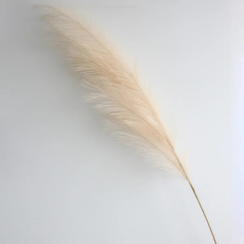 100cm Artificial Pampas Grass Fluffy Fake Reed Flowers 1pc Home Bedroom Party Decoration Wedding Decor Accessories Faux Flowers