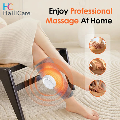 Electric Leg Massager Charging Calf Air Compression Massager with Heat Hot Compress Calf Massager with Airbag Relax Leg