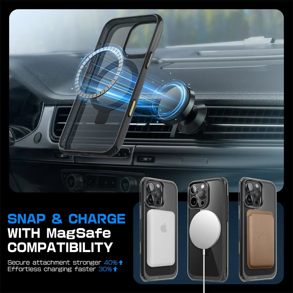 For iPhone 16 Pro Case with Camera Control Capture Button UB Mag Stand Series Slim Protective  Phone Case