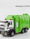 1:50 Electric Vacuum Cleaner Sweeper Garbage Truck Model Toy Alloy Diecast Light Sound Engineering Vehicle Gifts for