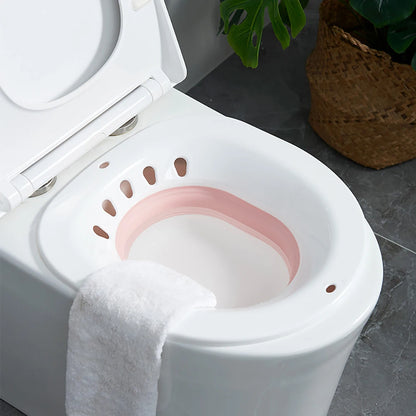 Folding Toilet Bidet Women Postpartum Bath Toilet Seat Self Cleaning Hip Irrigator Perineum Soaking Bathtub Hemorrhoid Treatment