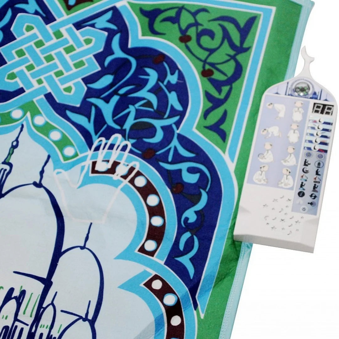Smart Interactive Prayer Mat for Adults Reverts Learning Muslim Prayer Rug with 25 Touch Keys Padded Prayer Mat Layer