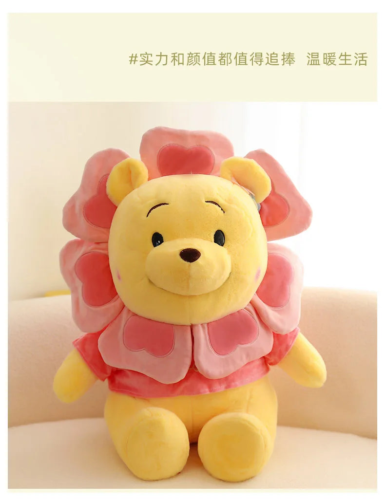 Sunflower Fairy Strawberry Bear Plush Stuffed Doll Toy