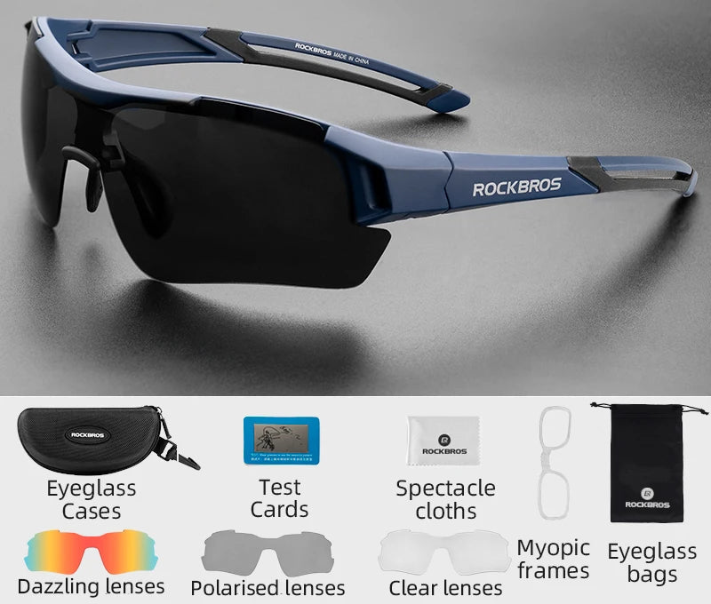 Cycling Glasses Men Women Bicycle Glasses Polarized Lens Bike Eyewear Sunglasses Sports MTB Road Riding Cycling Glasses