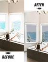 AFDB One Way Window Film, Mirror Effect Tint Glass Covering for Home Office,Reflective Heat Control Anti UV Glass Door Sticker