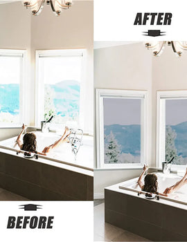 AFDB One Way Window Film, Mirror Effect Tint Glass Covering for Home Office,Reflective Heat Control Anti UV Glass Door Sticker