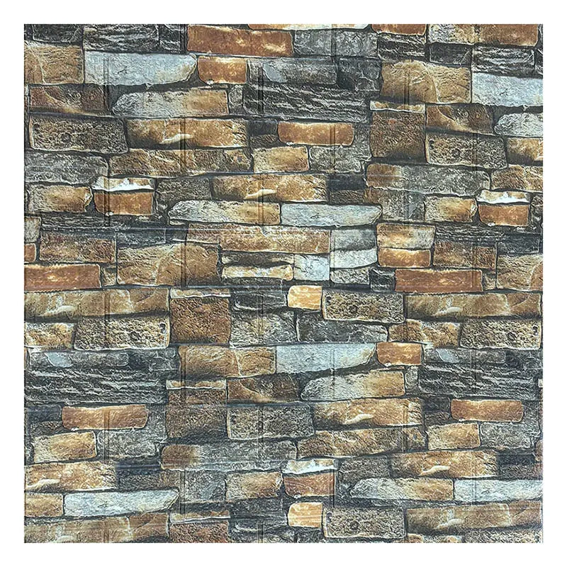 3D Wallpaper Decoration Self-adhesive Antique Foam Brick Wallpaper