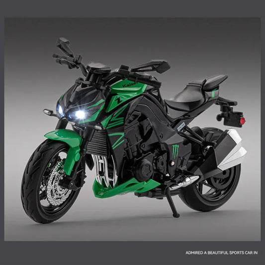 Diecast Kawasaki Ninja Z1000 Sports Motorcycle Model 1 to 12 Scale