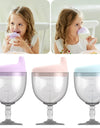 150ml Baby Learning Drinking Bottle Novelty Wine Glass Shaped Sippy Cup with Lid Kids Toldder Nursing Bottle Infant Feeding Cups
