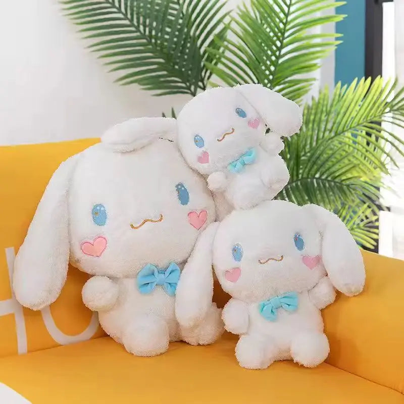 25-55CM Sanrio Kawaii Cinnamoroll Plush Toys Pillow Stuffed Animal Dog Cute Soft Doll Birthday Cartoon Anime Kids Christmas Toys