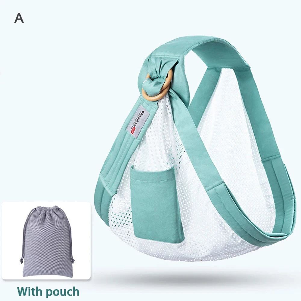 Wrap  Sling Dual Use  Nursing Cover Carrier Mesh Fabric Breastfeeding Carriers Up To 130 Lbs (0-36M)