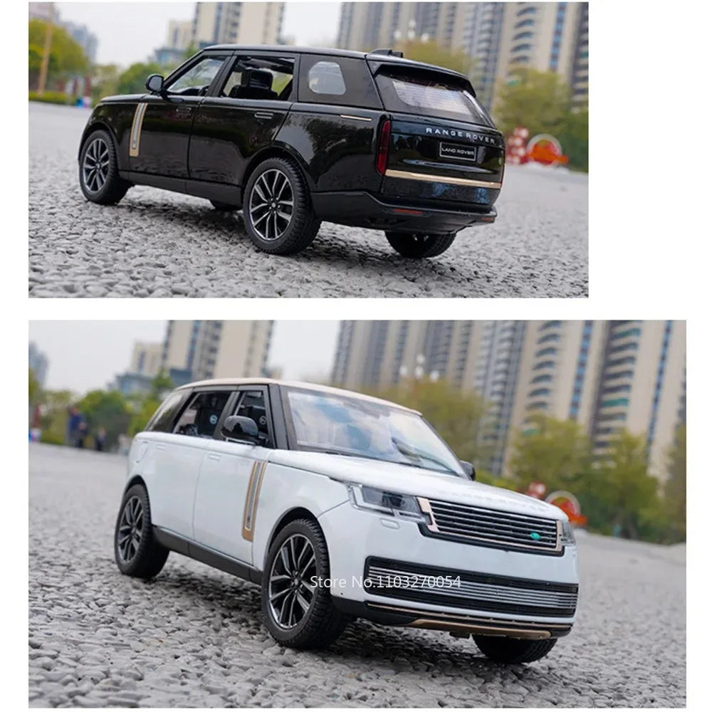 1:24 Land Rover Range Rover Defender Alloy Model Cullinan Diecast Car Toys Doors Opened Sound Light Vehices s Christmas Gifts