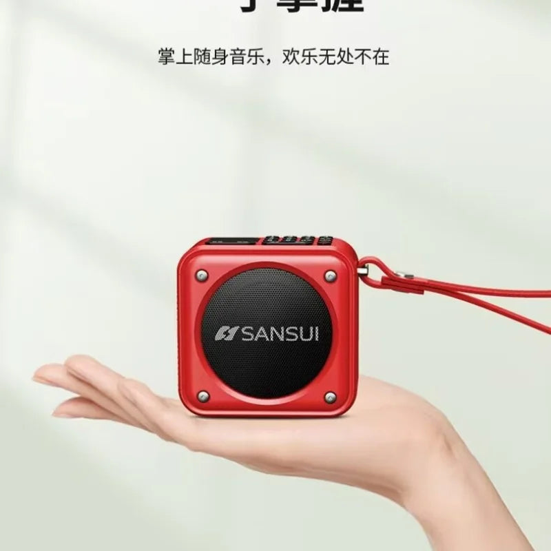 SANSUI U3 Portable Bluetooth Speaker with Deep Bass Supports TF Card USB FM AUX Hands Free Call for Outdoor Indoor Party