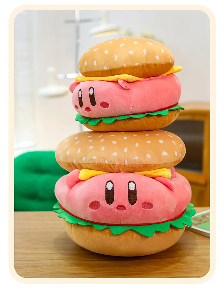 Cute Burger Shape Plush Toy Soft Huggable Stuffed Animal