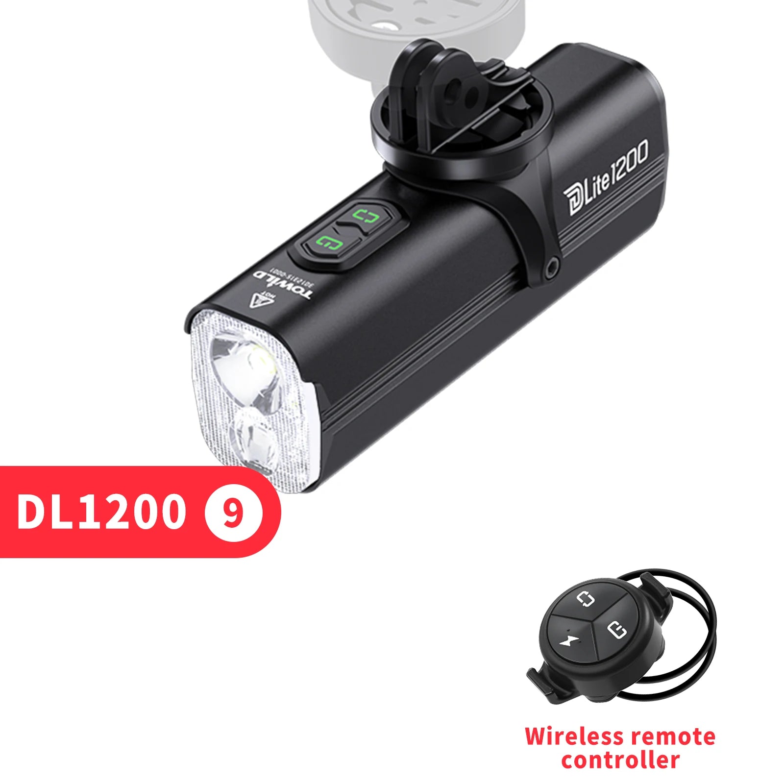 Bicycle Lights 1200LM/1800LM Focus/Flood Beam Dual Light Source LED Smart Bike Front Lights IPX6  Mtb Cycling Headlights