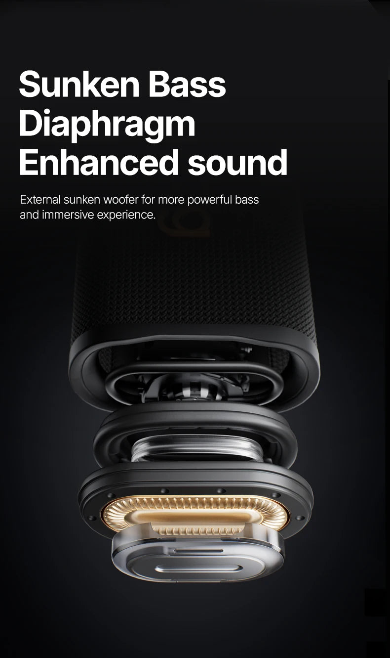 M15 Portable Bluetooth Speaker 10W Stereo Speakers 10-hours Playtime IPX4 Waterproof Camping flash-sale Choice Subwoofer