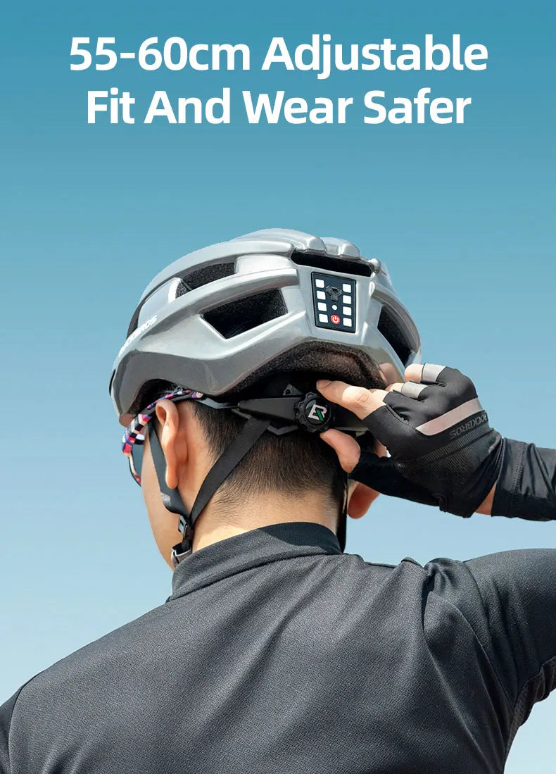 Bicycle Light Helmet MTB Road USB Warning Rear Light Cycling Helmet EPS PC Intergrally-molded Bike Helmet