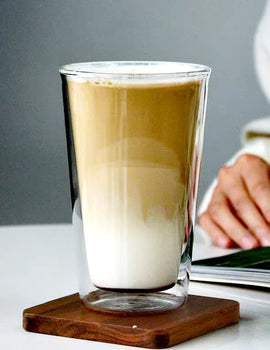 400ml Heat Resistance Double Wall Glass Coffee Mug Home Tea Milk Juice Cup Water Beer Mug Drinkware