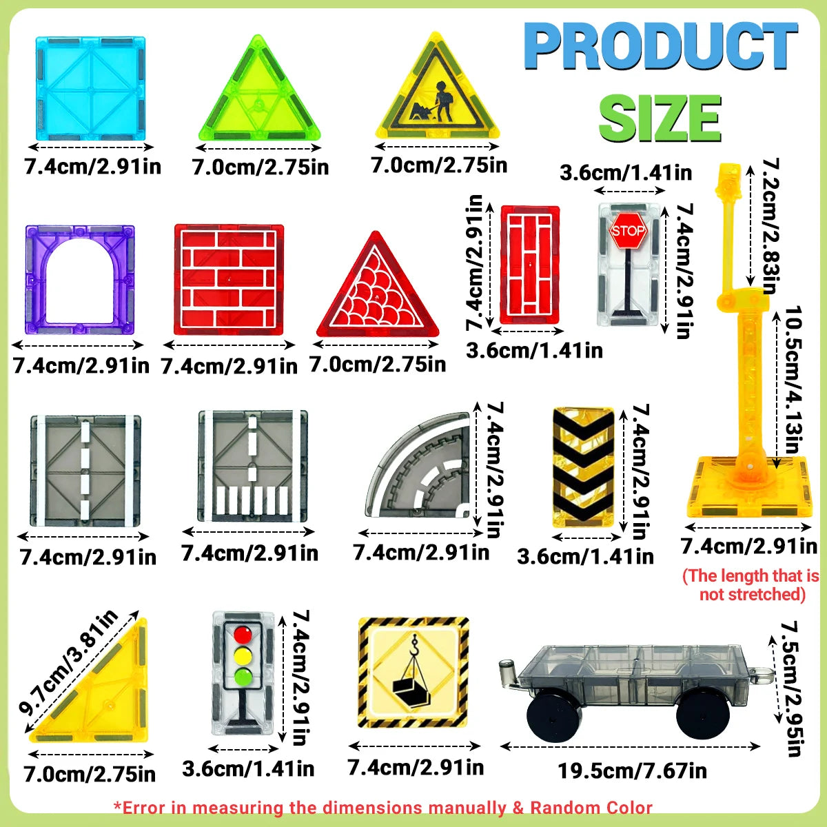 Building Blocks set with car assembly toys  Montessori Educational Game Toys for Boys Girls Gifts