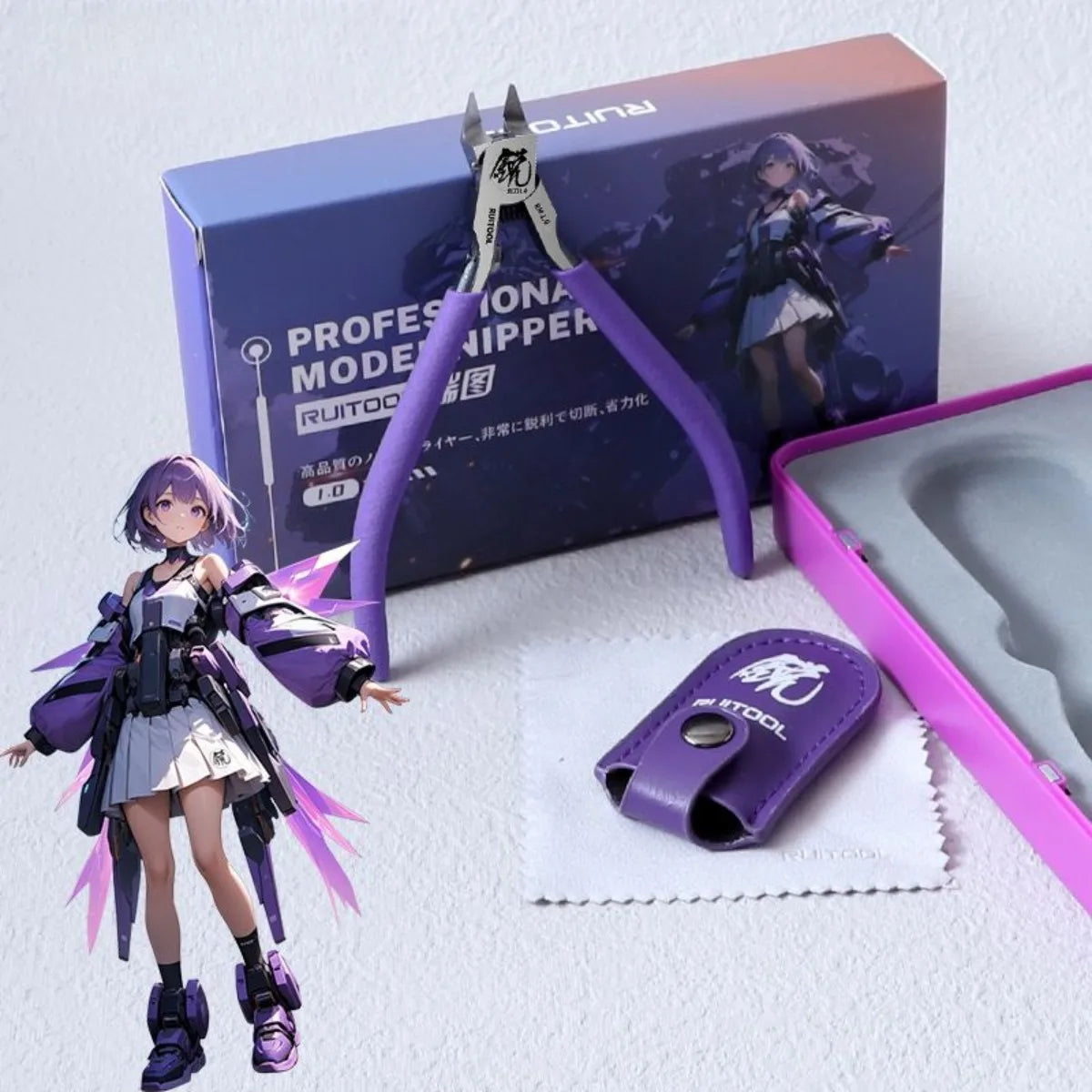 4.7 Inch Model Nippers Ultra-Thin Single-Edged Model Building Tools for Beginners to Repair and Fix Plastic Models Pliers