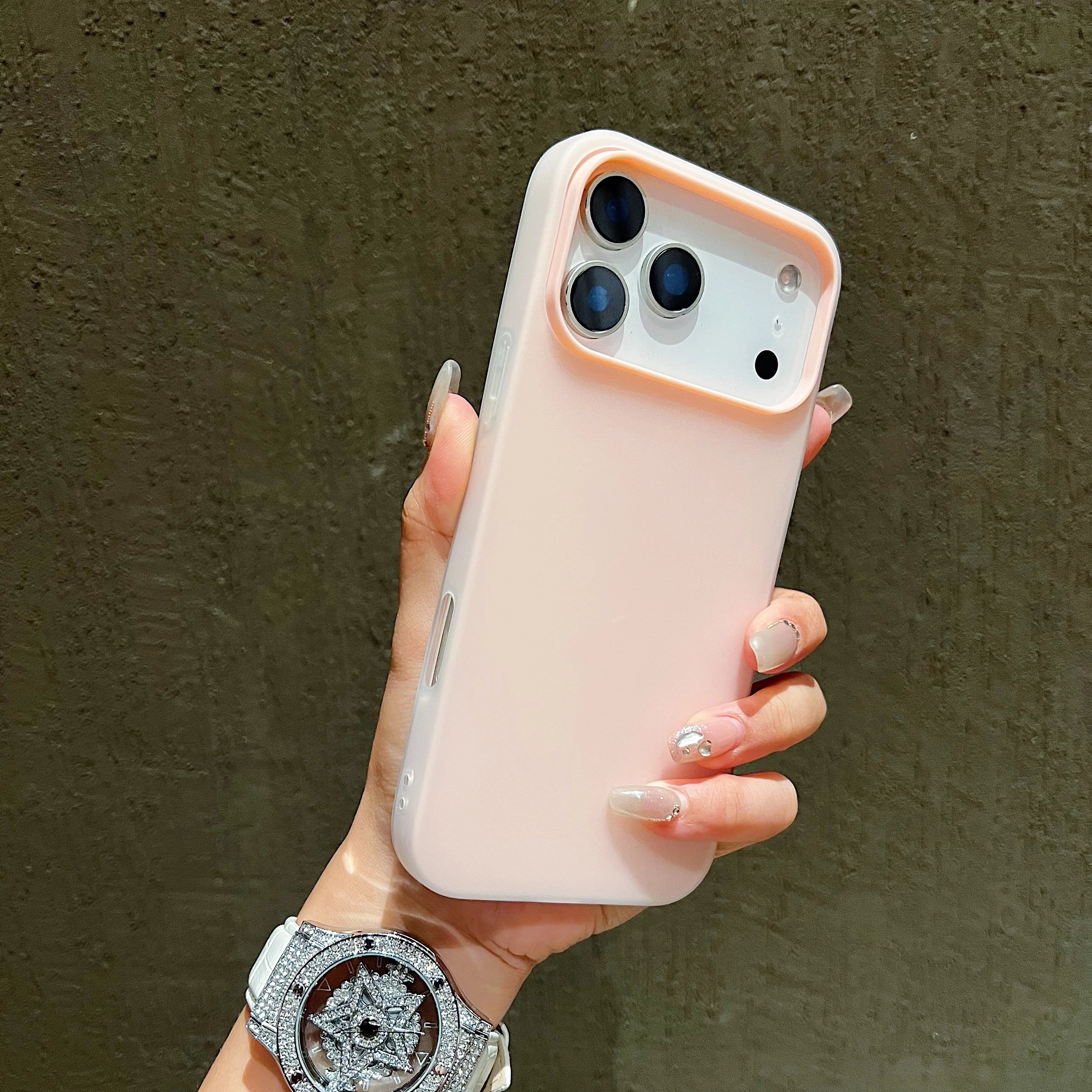 Luxury Candy Color Clear Matte Phone Case For iPhone 17 16 15 14 17 Air Shockproof Bumper Soft Jelly Cover