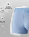 3-Pack Men’s Modal Graphene Boxer Shorts – Antibacterial Crotch, Comfortable Fit