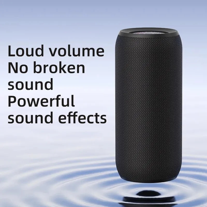 Portable Bluetooth Speaker, IPX5 Waterproof, Powerful Sound Box, Outdoor Stereo Bass, Music Track Speaker, 20W