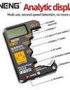 Button Cell Battery Tester Power Bank Detectors 9V N D C AA AAA Universal Household LCD Display Battery Tester Tools