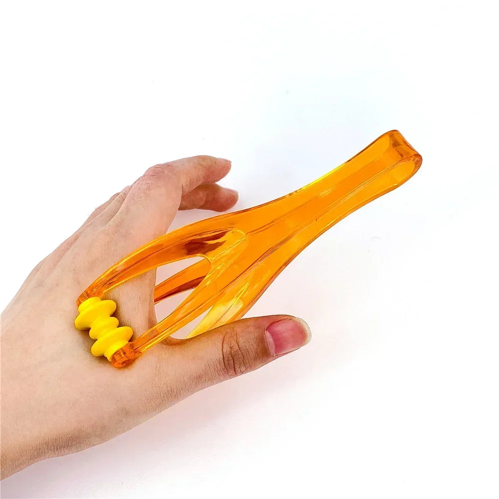 1Pcs 2 Rollers Finger Massager Mini Finger Joints Massager With Elastic Handle For Finger Blood Circulation & Muscle Relaxation